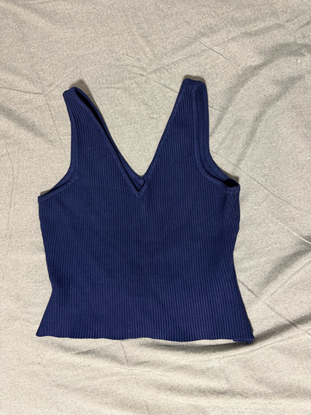 House of Harlow 1960 Navy Ribbed Sweater Tank